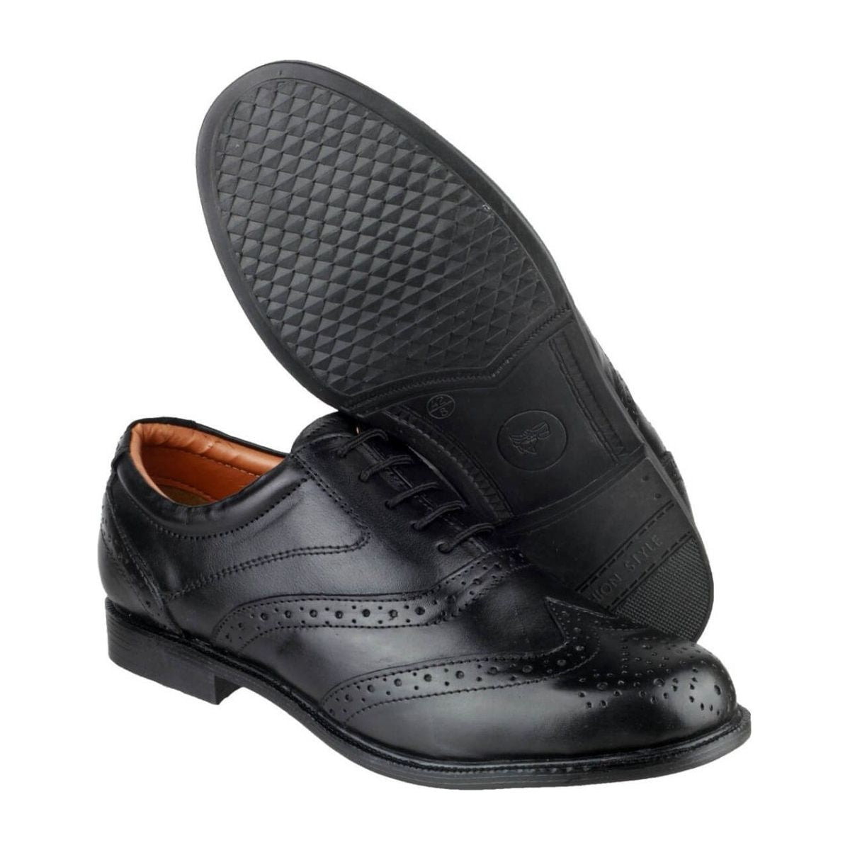 Amblers Liverpool Oxford Brogue Shoes Mens - workweargurus.com