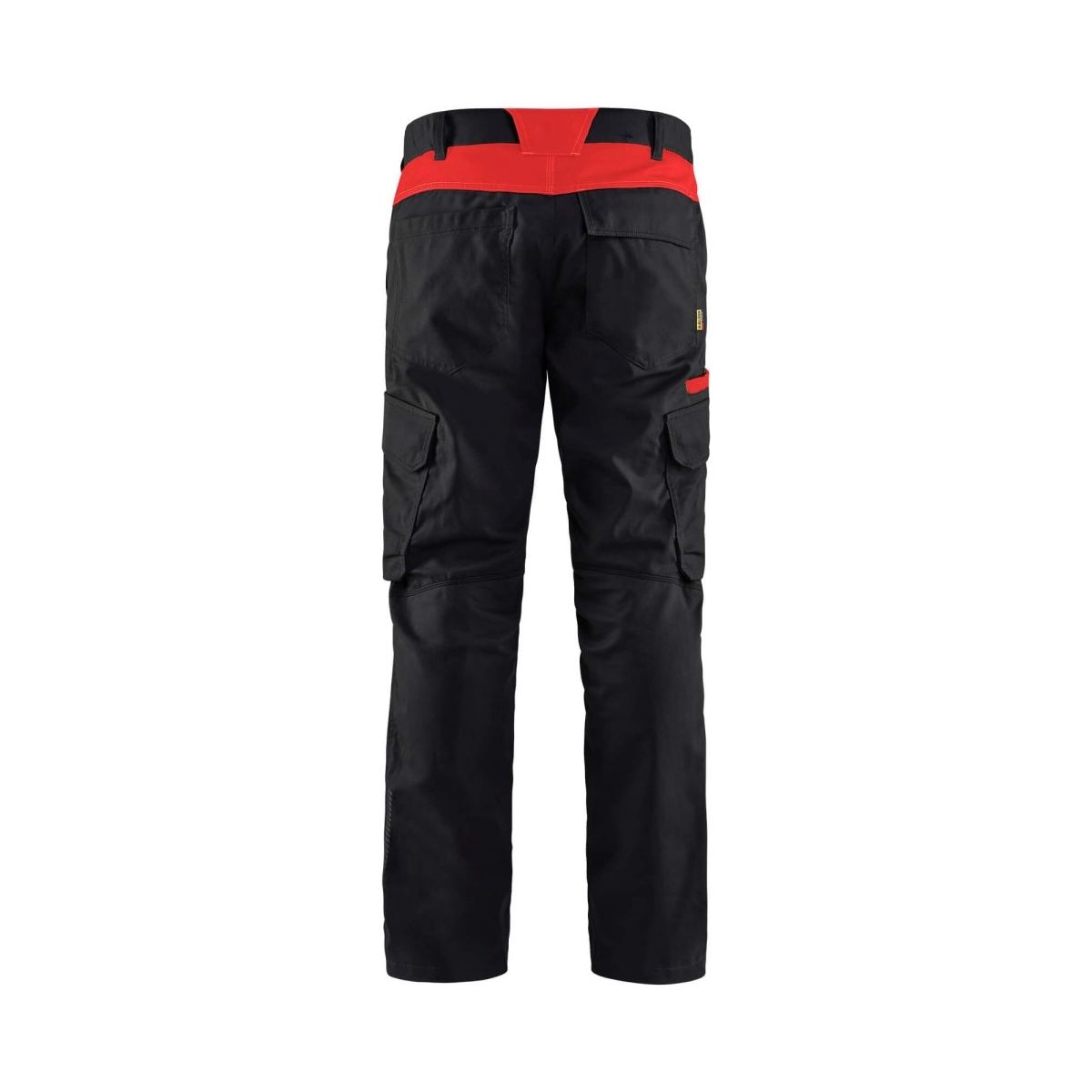 Blaklader 1444 Industry Trousers Stretch - Mens (14441832) - (Colours 2 of 3) - workweargurus.com #colour_black-red