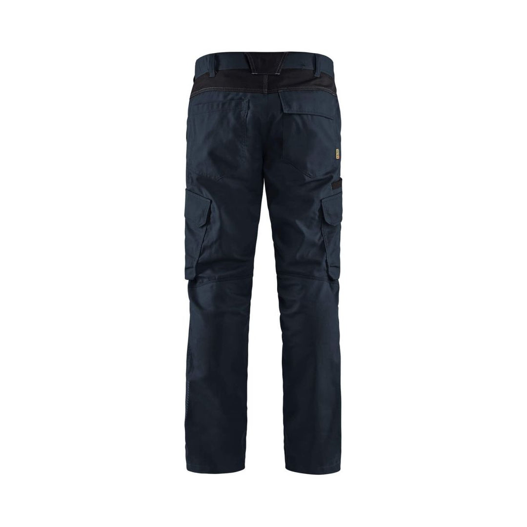 Blaklader 1444 Industry Trousers Stretch - Mens (14441832) - (Colours 2 of 3) - workweargurus.com #colour_dark-navy-black