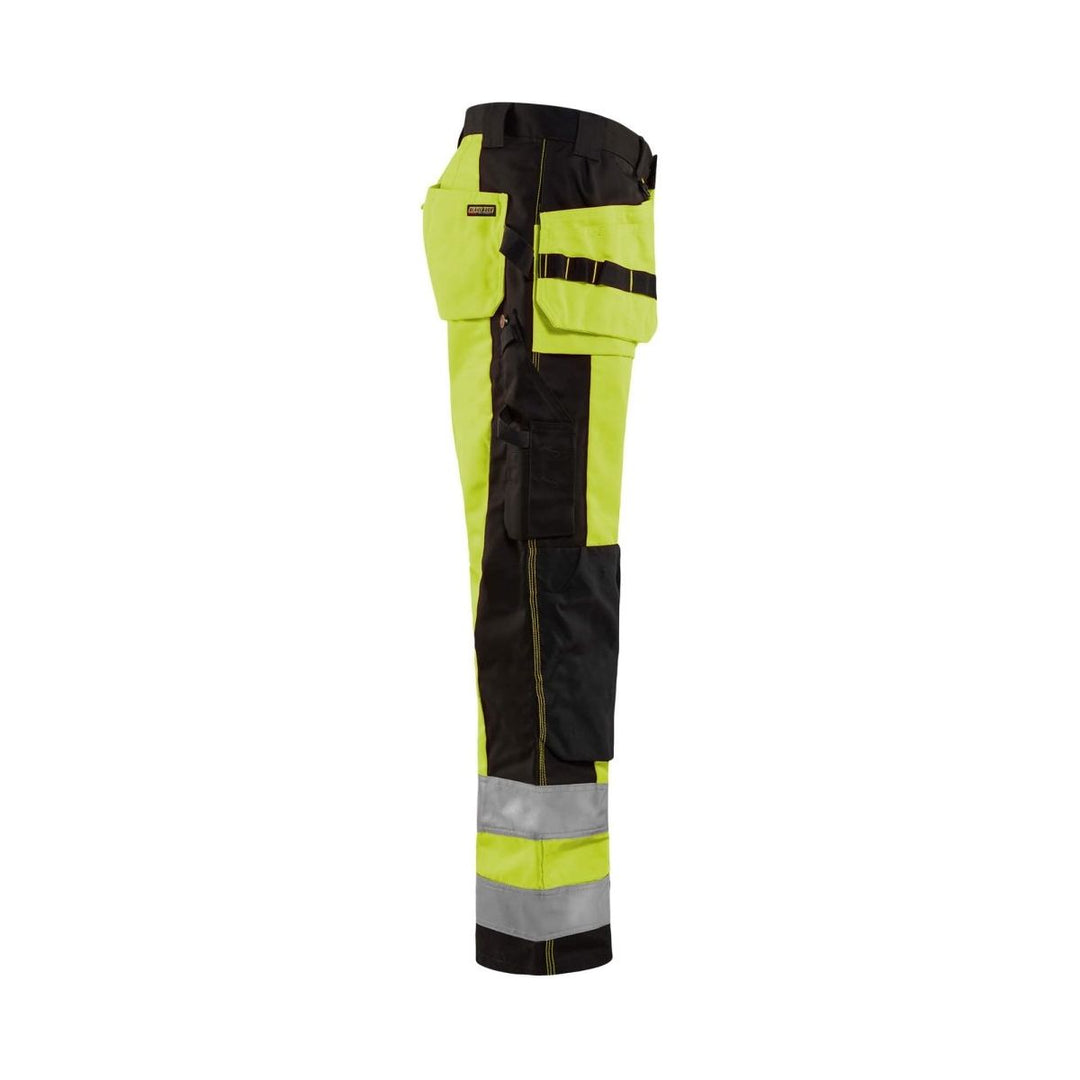 Blaklader 1533 Craftsman Hi-Vis Trousers - Mens (15331860) - (Colours 2 of 2) - workweargurus.com