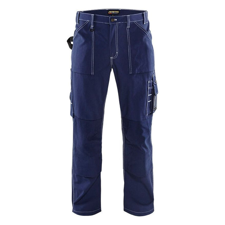 Blaklader 1570 Craftsman Trousers Navy-Blue - Mens (15701370) - workweargurus.com