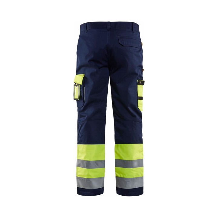 Blaklader 1584 Hi-Vis Work Trousers - Mens (15841860) - (Colours 2 of 2) - workweargurus.com