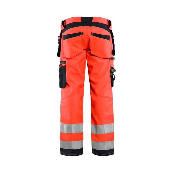 Blaklader 1592 Hi-Vis Stretch Trousers Holster Pockets - Mens (15921818) - (Colours 1 of 2) - workweargurus.com