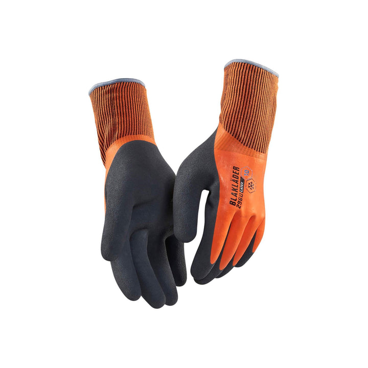 Blaklader 2962 Lined Glove Latex Coated (29621451) Mens Orange Front #colour_orange